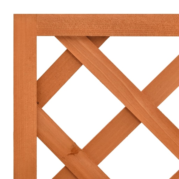 vidaXL Odlingslåda med spaljé orange 50x25x90 cm massivt granträ Orange