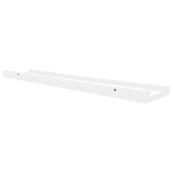 vidaXL Tavellist 2 st vit 60x9x3 cm MDF Vit
