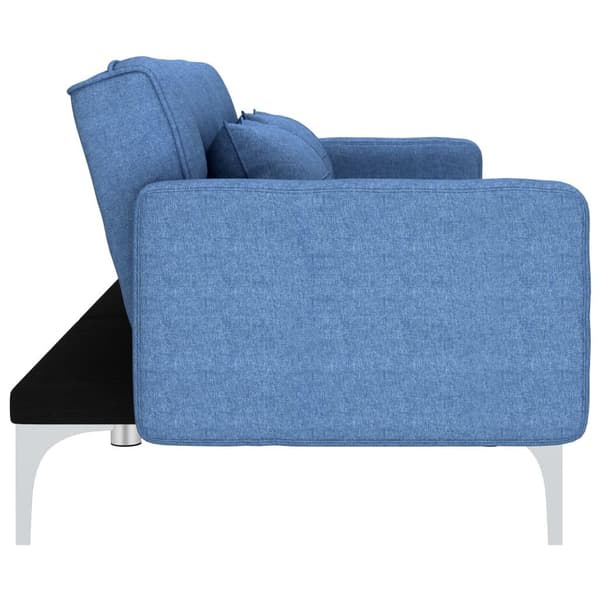 vidaXL Bäddsoffa blå tyg Blå