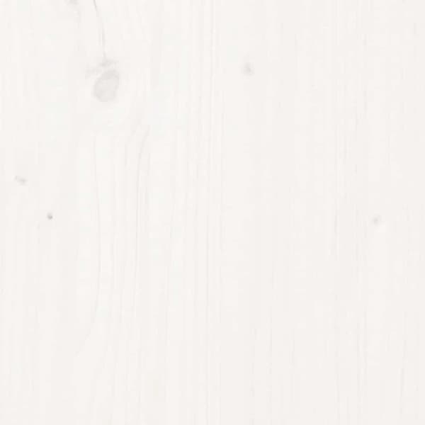 vidaXL Soffbord vit 110x55x45 cm massiv furu Vit
