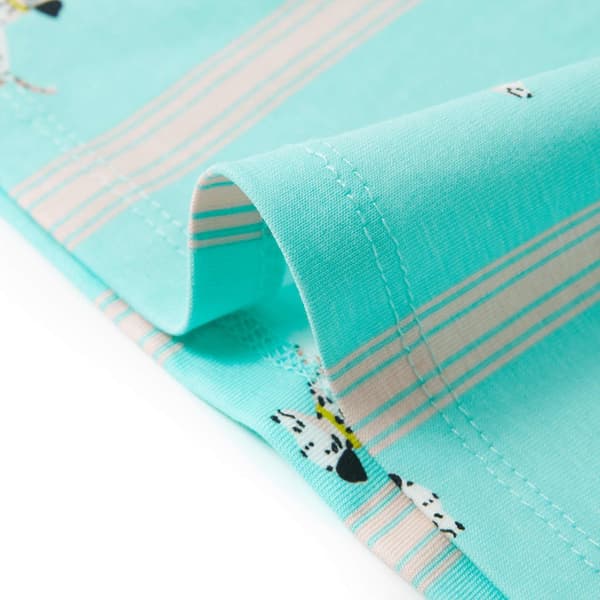 vidaXL Barnpyjamas med korta ärmar för barn ecru 104 Vit