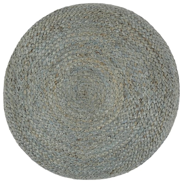 vidaXL Handgjord sittpuff olivgrön 45x30 cm jute Grön