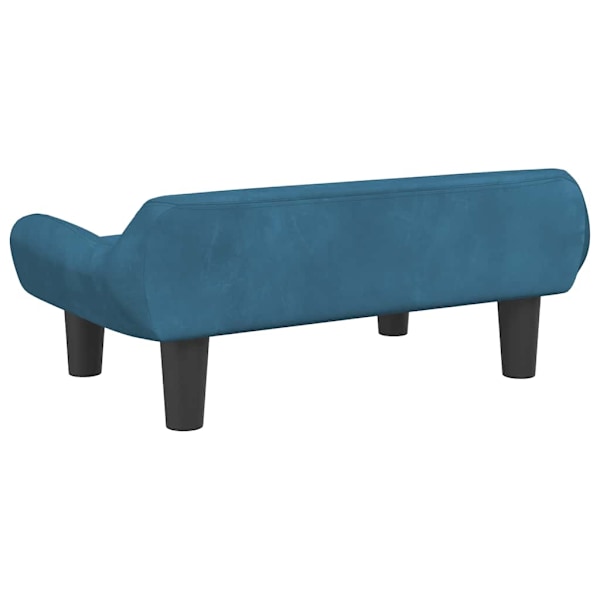 vidaXL Hundbädd blå 70x40x24 cm sammet Blå
