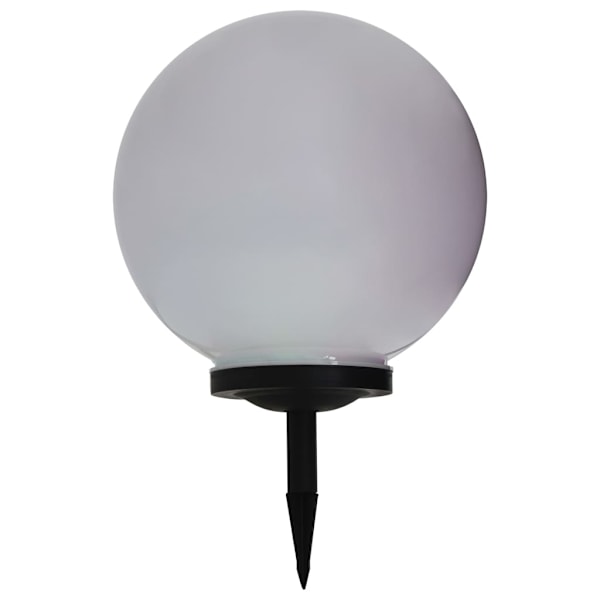 vidaXL Solcellslampor med LED 2 st sfäriska 40 cm RGB Vit