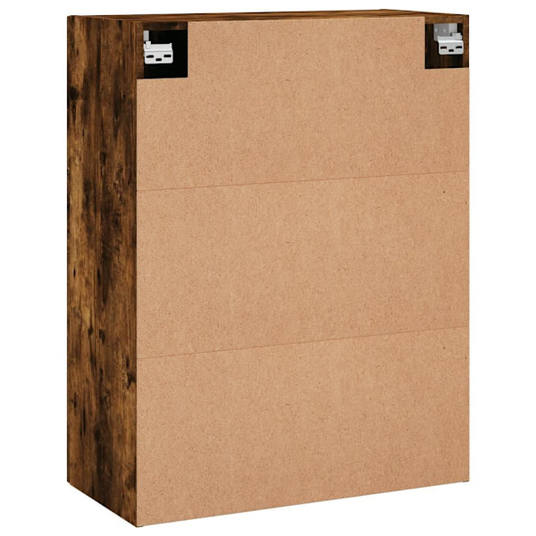 vidaXL Väggskåp 2 st rökfärgad ek 69,5x34x90 cm Brun