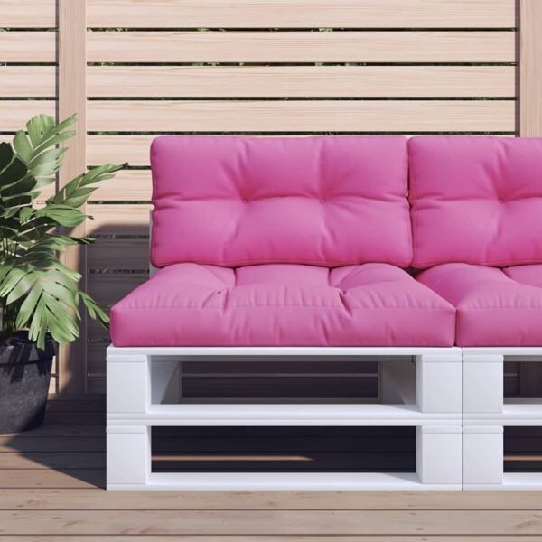 vidaXL Palldynor 2 st rosa tyg Rosa