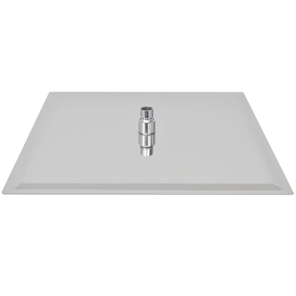 vidaXL Regnduschhuvud 2 st rostfritt stål 40x40 cm Silver