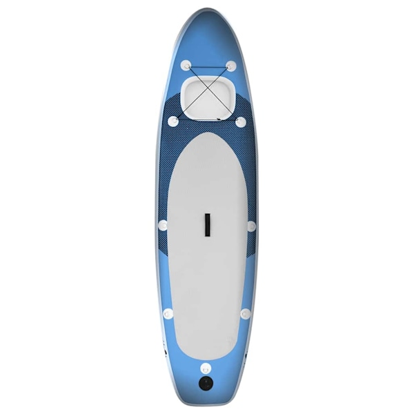 vidaXL Upplåsbar SUP-bräda set blå 360x81x10 cm Blå