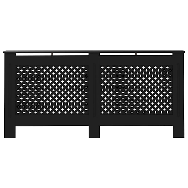 vidaXL Elementskydd svart 172x19x81,5 cm MDF Svart