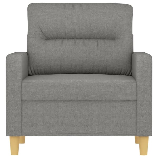 vidaXL Fåtölj mörkgrå 60 cm tyg Grå