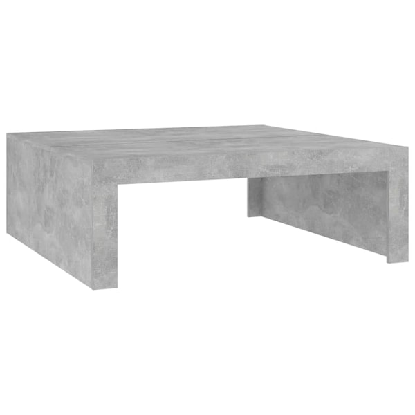 vidaXL Soffbord betonggrå 100x100x35 cm konstruerat trä grå