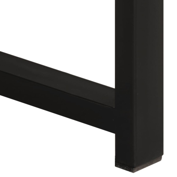 vidaXL Satsbord 3 st massivt trä med sheshamfinish Brun