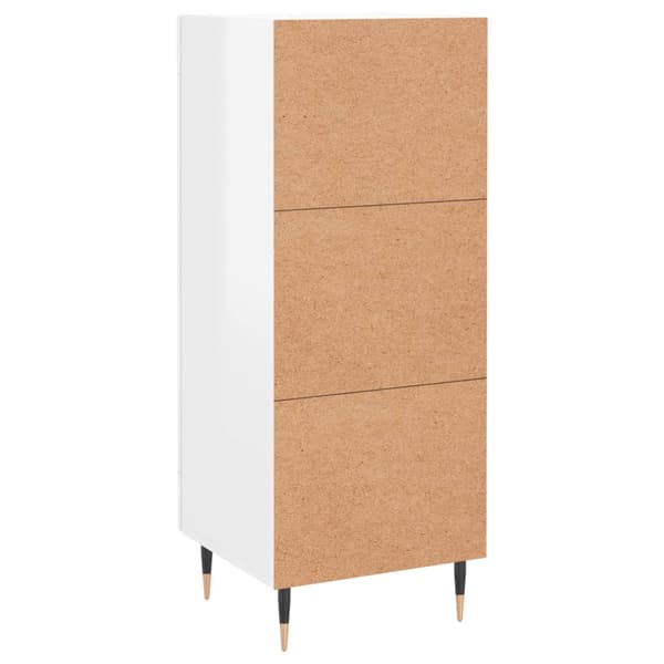 vidaXL Skåp vit högglans 34,5x34x90 cm konstruerat trä Vit