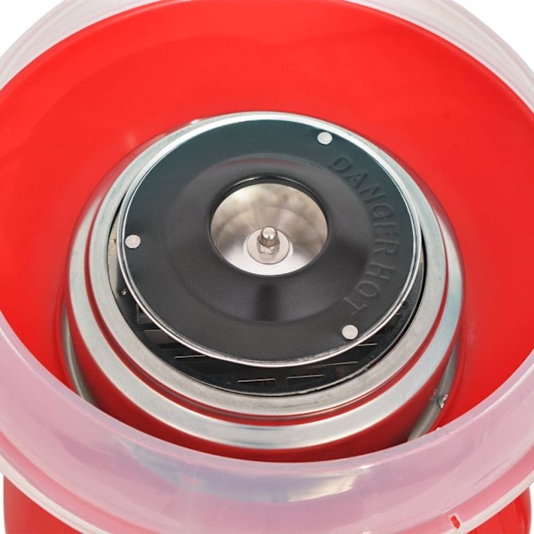 vidaXL Sockervaddsmaskin 480 W röd Röd