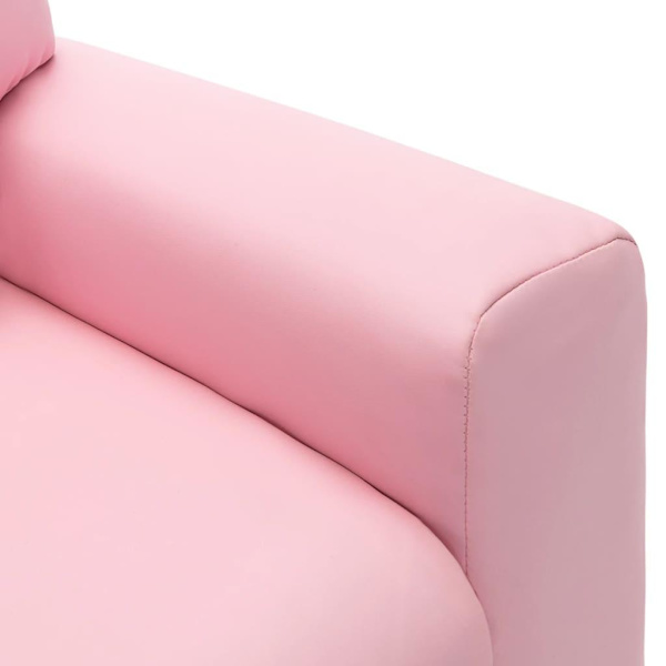 vidaXL Reclinerfåtölj för barn konstläder rosa Rosa
