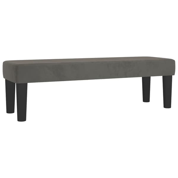 vidaXL Ramsäng med madrass mörkgrå 200x200 cm sammet Grå