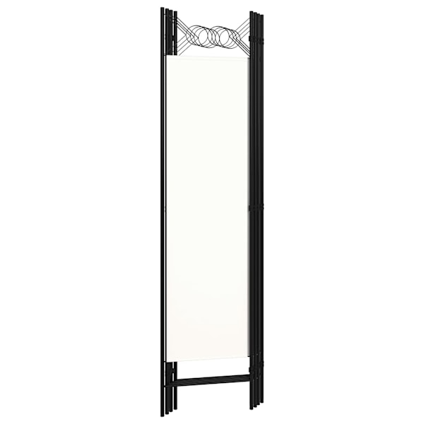 vidaXL Rumsavdelare 4 paneler vit 160x180 cm Vit