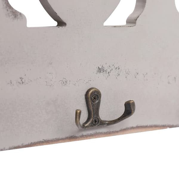 vidaXL Väggkrokar HOME 50x23 cm Vit