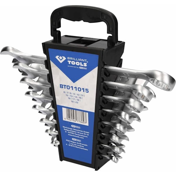 BRILLIANT TOOLS Blocknyckelsats 15 delar