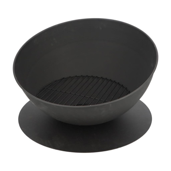 Esschert Design Eldfat lutande svart Svart