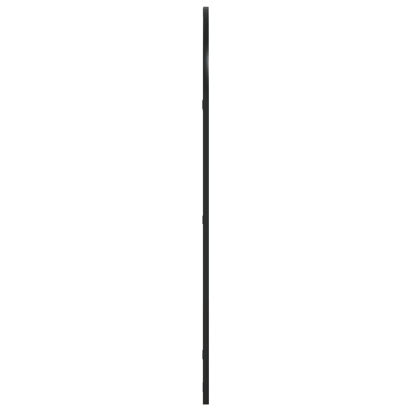 vidaXL Väggspegel svart 60x100 cm bågformad järn Svart