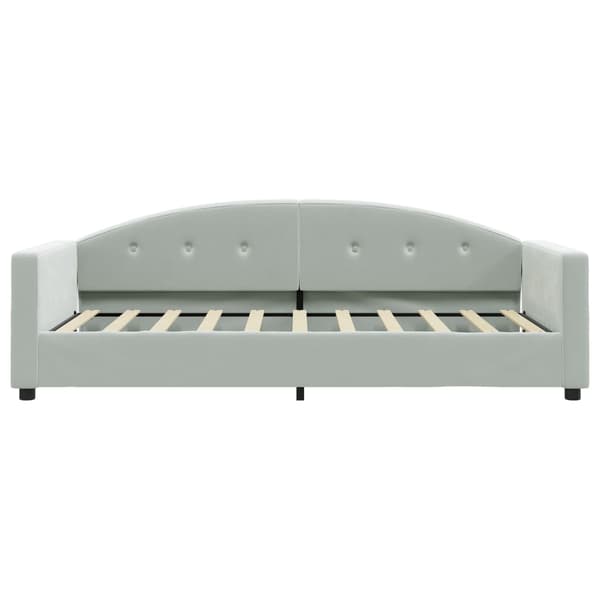 vidaXL Dagbädd ljusgrå 80x200 cm sammet Grå