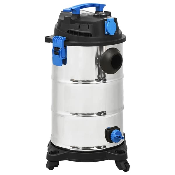 vidaXL Våt- och torrdammsugare 1200 W 30 L silver Silver