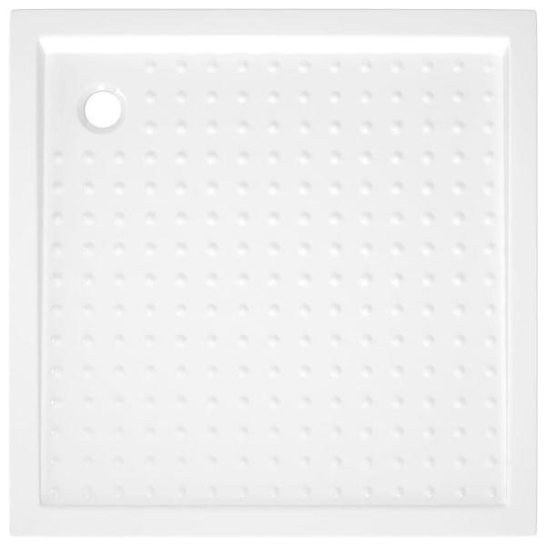 vidaXL Duschkar med prickar vit 90x90x4 cm ABS Vit