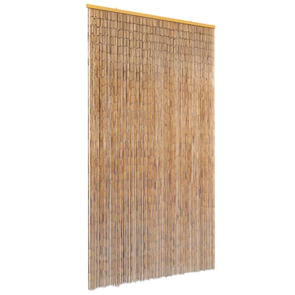 vidaXL Dörrdraperi i bambu 100x220 cm Brun