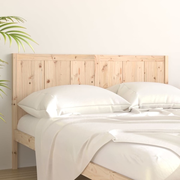vidaXL Sänggavel 165,5x4x100 cm massiv furu Brun