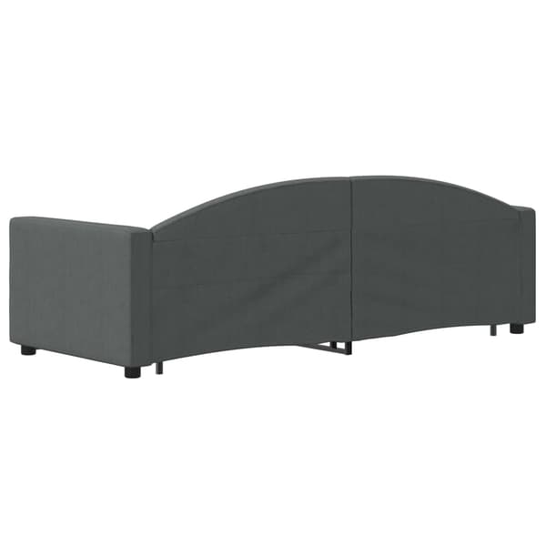 vidaXL Dagbädd utdragbar mörkgrå 80x200 cm tyg Grå