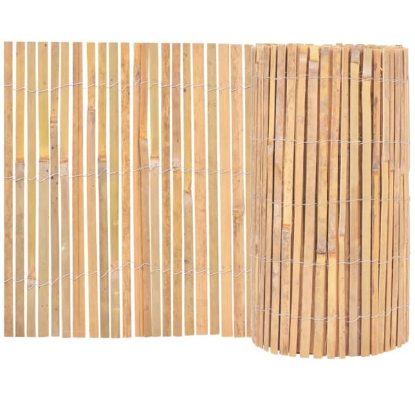 vidaXL Stängsel bambu 1000x50 cm Brun