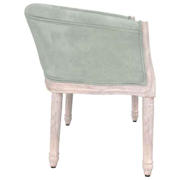 vidaXL Bänk ljusgrå 98x56x69 cm sammet Grå