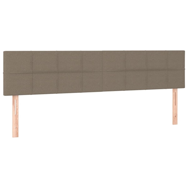 vidaXL Ramsäng med madrass taupe 180x200 cm tyg Taupe