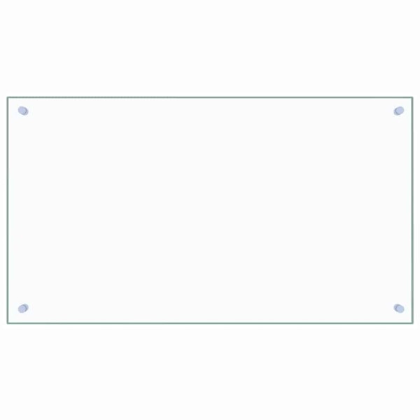 vidaXL Stänkskydd transparent 90x50 cm härdat glas Transparent
