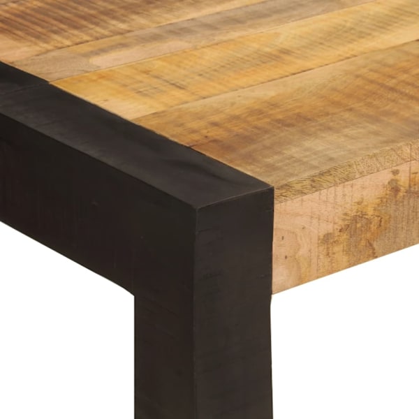 vidaXL Matbord 120x60x76 cm massivt mangoträ Brun