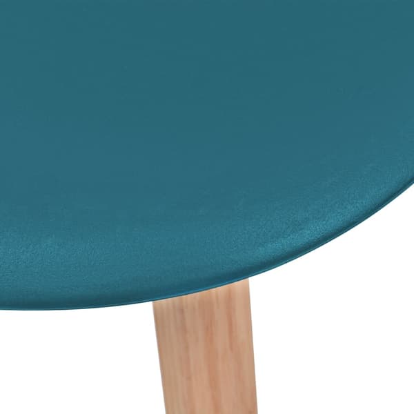 vidaXL Matstolar 6 st turkos plast Turkos