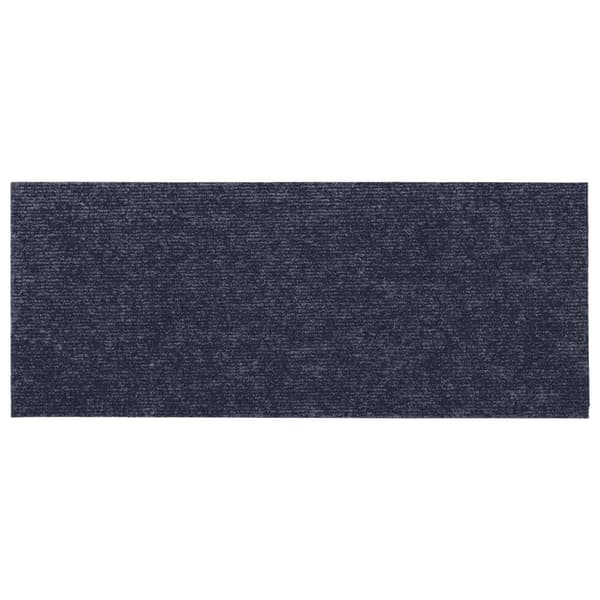 vidaXL Trappmattor självhäftande 15 st 60x25 cm gråblå rektangulära Blå