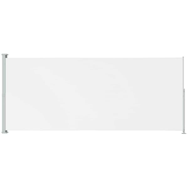 vidaXL Infällbar sidomarkis 180x500 cm gräddvit Creme