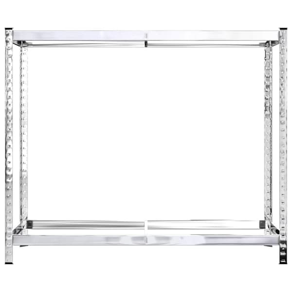 vidaXL Däckställ 2 hyllplan silver 2 st 110x40x110 cm stål Silver
