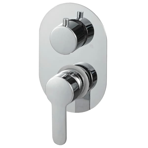 vidaXL Duschsystem rostfritt stål 201 silver Silver
