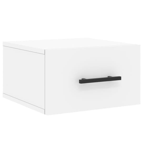 vidaXL Väggmonterat sängbord vit 35x35x20 cm Vit