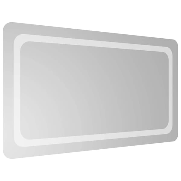 vidaXL Badrumsspegel LED 90x50 cm Transparent