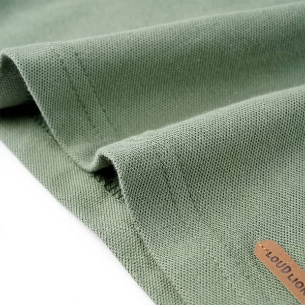 vidaXL Pikétröja för barn khaki 104 Grön