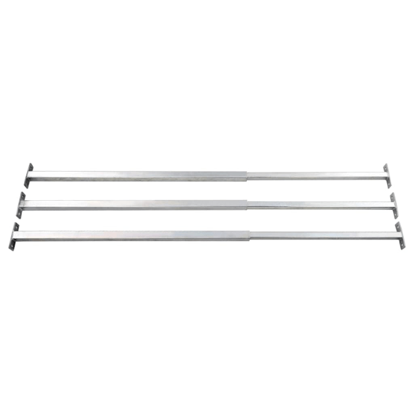 vidaXL Justerbara inkrypningsskydd för fönster 3 st 710-1200 mm Silver
