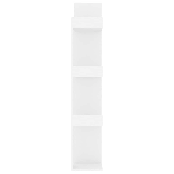 vidaXL Bokhylla vit 86x25,5x140 cm konstruerat trä Vit