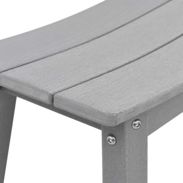 vidaXL Trädgårds Bar Set 4 pcs Ljusgrå HDPE Ljusgrå
