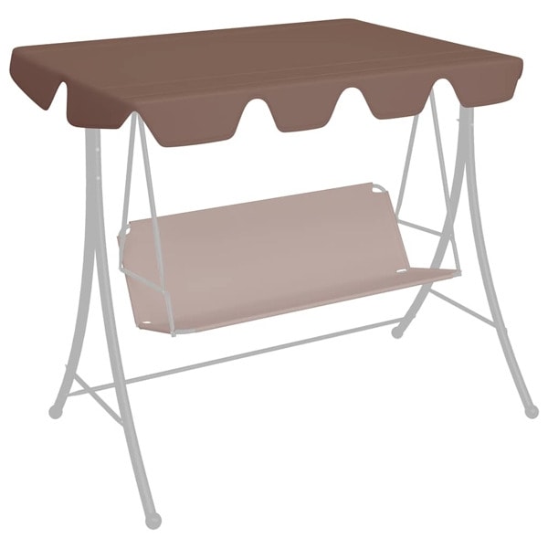 vidaXL Reservtak för hammock brun 150/130x105/70 cm Brun