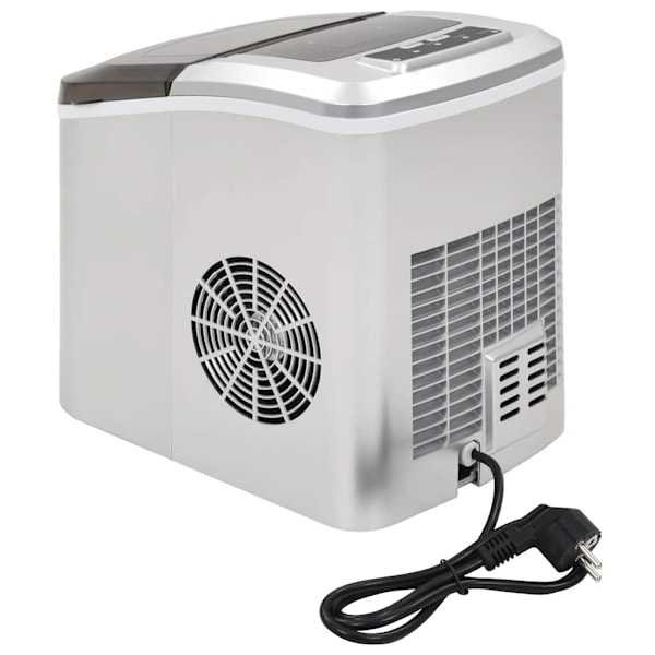 vidaXL Ismaskin 2,4 L 15 kg / 24 tim silver Silver