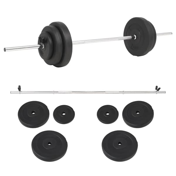 vidaXL Skivstång set 30 kg art